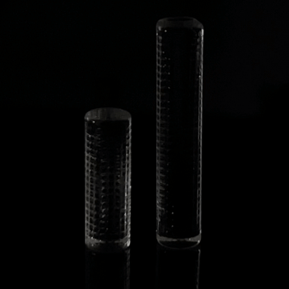 Solid Etched Quartz Pillars