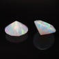 8mm Diamond Cut Opal (White and Blue)